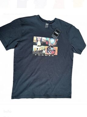 FORMER Black Graphic Crewneck T-Shirt